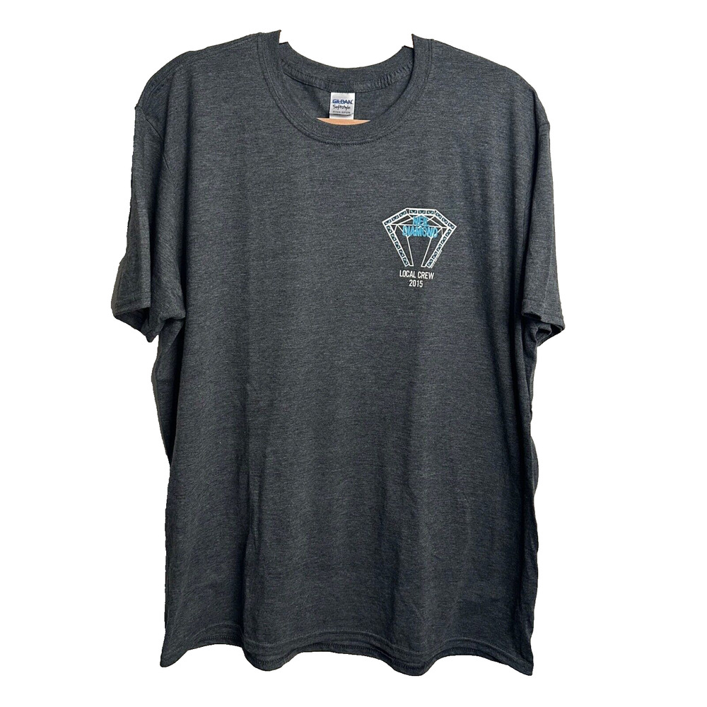 Neil Diamond 2015 World Tour T-Shirt Local Crew Soft Style size XL Heather Grey